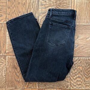 LOFT Curvy 90’s Straight Black Jeans